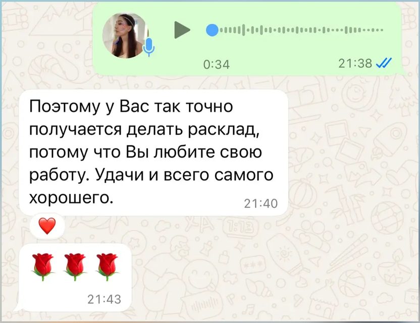 Отзыв о раскладе